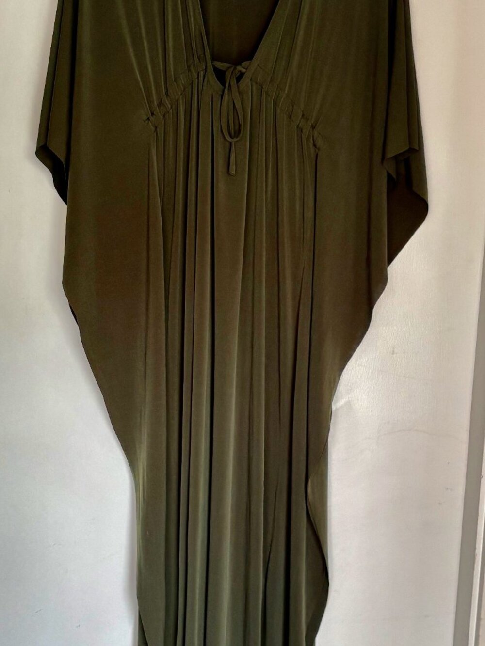 NWT Josa Tulum V Largo Ityway Kaftan Maxi Dress - Army Green O/S